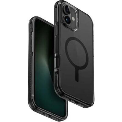 UNIQ Combat MagSafe tok Apple iPhone 16 karbon fekete-átlátszó UNIQ Combat MagSafe tok Apple iPhone 16 karbon fekete-átlátszó