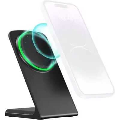 XPRO Asztali MagSafe Vezeték nélküli töltőállvány QI 15W fekete XPRO Asztali MagSafe Vezeték nélküli töltőállvány QI 15W fekete