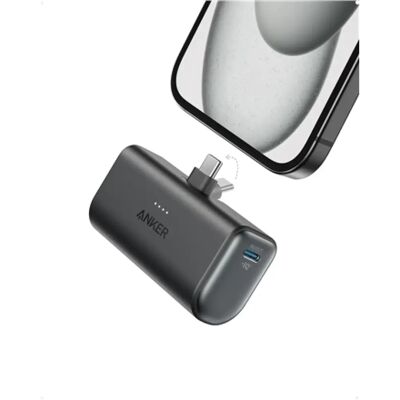 Anker Nano Powerbank - 5000 mAh - 22,5W - 2 USB-C - Fekete Anker Nano Powerbank - 5000 mAh - 22,5W - 2 USB-C - Fekete