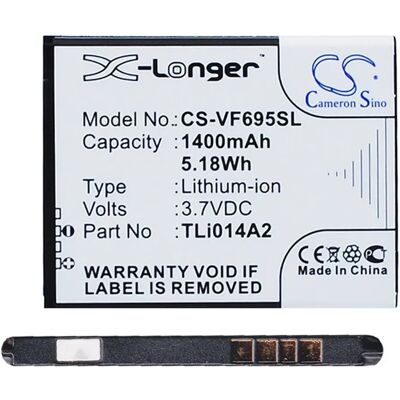 CAMERON SINO Alcatel OT-2008G CAMERON SINO Li-Ion akku 3.7V/1400mAh, Vodafone TLi014A2 kompatibilis, FEKETE CAMERON SINO Alcatel OT-2008G CAMERON SINO Li-Ion akku 3.7V/1400mAh, Vodafone TLi014A2 kompatibilis, FEKETE
