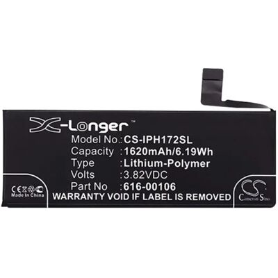 CAMERON SINO iPhone SE (2016) CAMERON SINO Li-Polymer akku 3.82V/1620mAh, Apple 616-00106 kompatibilis, FEKETE CAMERON SINO iPhone SE (2016) CAMERON SINO Li-Polymer akku 3.82V/1620mAh, Apple 616-00106 kompatibilis, FEKETE