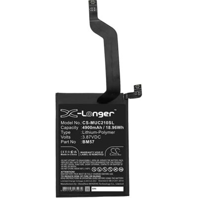 CAMERON SINO Poco X3 GT 5G CAMERON SINO Li-Polymer akku 3.87V/4900mAh, POCO BM57 kompatibilis, FEKETE CAMERON SINO Poco X3 GT 5G CAMERON SINO Li-Polymer akku 3.87V/4900mAh, POCO BM57 kompatibilis, FEKETE