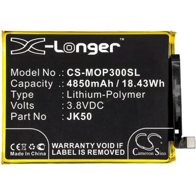 CAMERON SINO Motorola Moto G51 5G CAMERON SINO Li-Polymer akku 3.8V/4850mAh, Motorola JK50 kompatibilis, FEKETE CAMERON SINO Motorola Moto G51 5G CAMERON SINO Li-Polymer akku 3.8V/4850mAh, Motorola JK50 kompatibilis, FEKETE