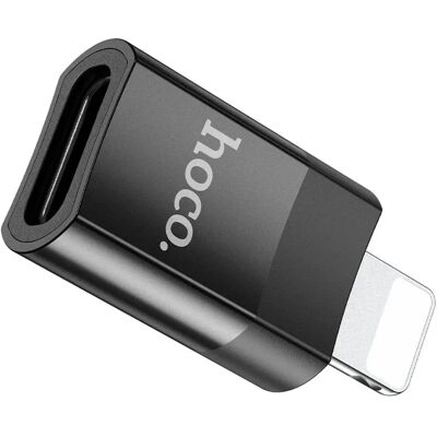 HOCO iPhone 14 Pro HOCO UA17 adapter USB aljzat - lightning, adatátvitel és töltés, FEKETE HOCO iPhone 14 Pro HOCO UA17 adapter USB aljzat - lightning, adatátvitel és töltés, FEKETE