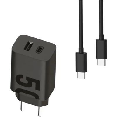 Motorola TURBOPOWER hálózati töltő USB +Type-C aljzat 50W PD gyorstöltő + Type-C kábel fekete Motorola TURBOPOWER hálózati töltő USB +Type-C aljzat 50W PD gyorstöltő + Type-C kábel fekete