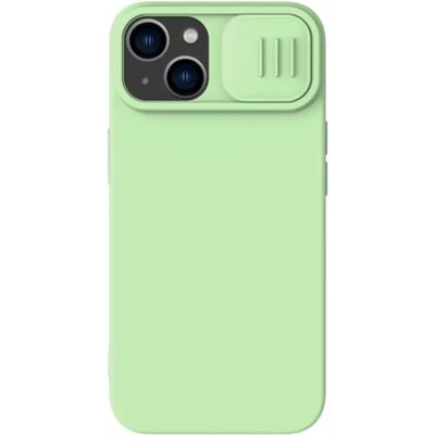 NILLKIN iPhone 14 Plus NILLKIN CAMSHIELD SILKY MAGNETIC szilikon telefonvédő plüss belső, MagSafe, VILÁGOSZÖLD NILLKIN iPhone 14 Plus NILLKIN CAMSHIELD SILKY MAGNETIC szilikon telefonvédő plüss belső, MagSafe, VILÁGOSZÖLD