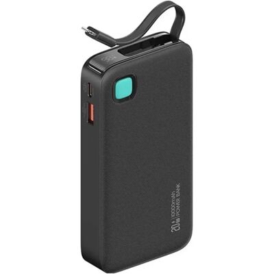 USAMS XY vésztöltő USB + Type-C aljzat 10000mAh LED kijelző + fix lightning kábel fekete USAMS XY vésztöltő USB + Type-C aljzat 10000mAh LED kijelző + fix lightning kábel fekete