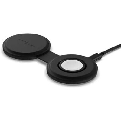 SATECHI OntheGo™ Qi2 2 az 1-ben vezeték nélküli töltőpad fekete SATECHI OntheGo™ Qi2 2 az 1-ben vezeték nélküli töltőpad fekete