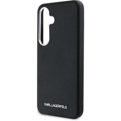 KARL LAGERFELD PU Saffiano Metal Logo and Frame Magsafe tok Samsung Galaxy S25 fekete KARL LAGERFELD PU Saffiano Metal Logo and Frame Magsafe tok Samsung Galaxy S25 fekete
