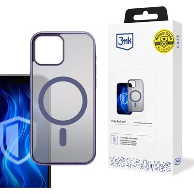 3MK Frosty MagCase tok Apple iPhone 15 füstös-lila 3MK Frosty MagCase tok Apple iPhone 15 füstös-lila