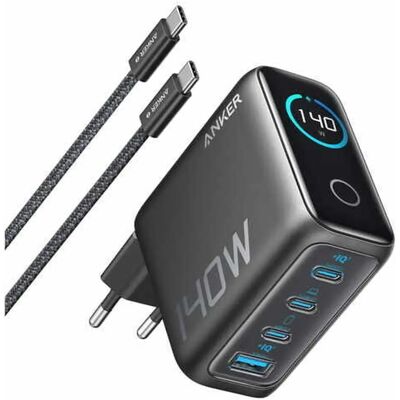 ANKER B2697GZ1 Wall Charger 140W + kábel sötétszürke ANKER B2697GZ1 Wall Charger 140W + kábel sötétszürke