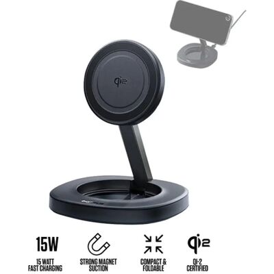 BASEUS EnerFill FF11 vezeték nélküli töltőállvány 15W +1m USB-C kábel fekete BASEUS EnerFill FF11 vezeték nélküli töltőállvány 15W +1m USB-C kábel fekete