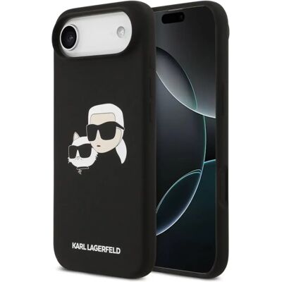 KARL LAGERFELD Liquid Silicone Double Heads MagSafe szilikon tok Apple iPhone Air fekete KARL LAGERFELD Liquid Silicone Double Heads MagSafe szilikon tok Apple iPhone Air fekete