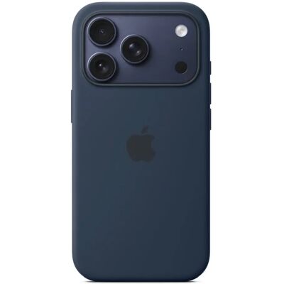 Apple MagSafe rögzítésű szilikon tok iPhone 17 Pro éjfekete Apple MagSafe rögzítésű szilikon tok iPhone 17 Pro éjfekete
