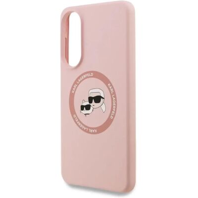 KARL LAGERFELD Liquid Silicone Double Heads MagSafe szilikon tok Samsung Galaxy S25 Edge rózsaszín KARL LAGERFELD Liquid Silicone Double Heads MagSafe szilikon tok Samsung Galaxy S25 Edge rózsaszín