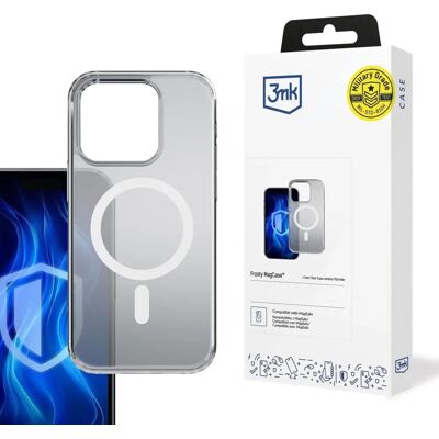 3MK Frosty MagCase tok Apple iPhone 13 füstös-fehér 3MK Frosty MagCase tok Apple iPhone 13 füstös-fehér