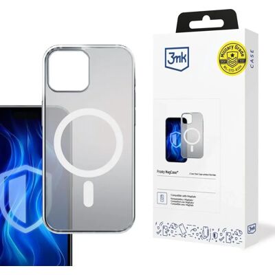 3MK Frosty MagCase tok Apple iPhone 14 füstös-fehér 3MK Frosty MagCase tok Apple iPhone 14 füstös-fehér