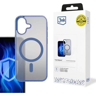 3MK Frosty MagCase tok Apple iPhone 16 füstös-kék 3MK Frosty MagCase tok Apple iPhone 16 füstös-kék