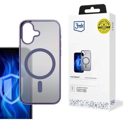 3MK Frosty MagCase tok Apple iPhone 16 füstös-lila 3MK Frosty MagCase tok Apple iPhone 16 füstös-lila