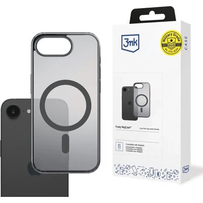 3MK Frosty MagCase tok Apple iPhone 16e füstös-fekete 3MK Frosty MagCase tok Apple iPhone 16e füstös-fekete
