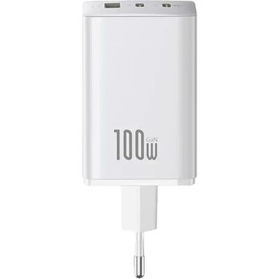BASEUS ENERFILL FE11 hálózati töltő USB+2 Type-C aljzat 100W. PD gyorstöltő 3.0. FEHÉR BASEUS ENERFILL FE11 hálózati töltő USB+2 Type-C aljzat 100W. PD gyorstöltő 3.0. FEHÉR