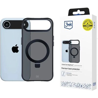 3MK Smoke Case Mag&Stand MagSafe tok iPhone Air füstös fekete 3MK Smoke Case Mag&Stand MagSafe tok iPhone Air füstös fekete