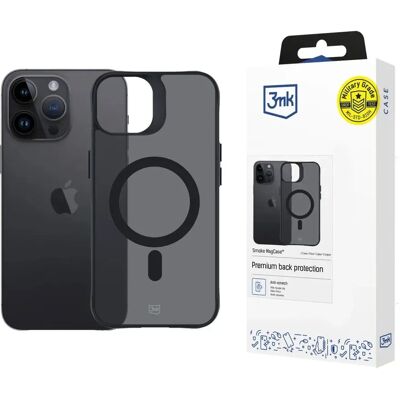 3MK Smoke MagCase MagSafe tok iPhone 14 Pro füstös fekete 3MK Smoke MagCase MagSafe tok iPhone 14 Pro füstös fekete
