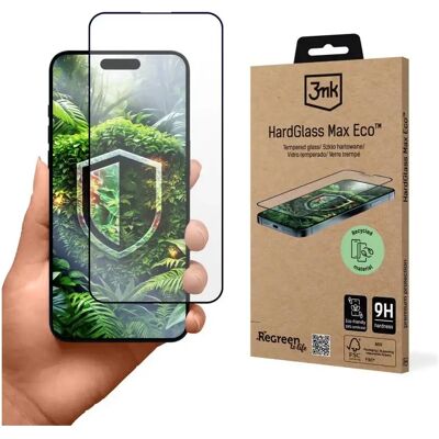 3MK HardGlass Max Eco kijelzővédő iPhone 15 Pro fekete 3MK HardGlass Max Eco kijelzővédő iPhone 15 Pro fekete