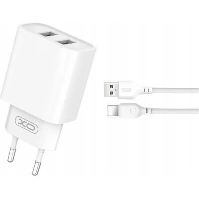 XO CE34 Hálózati töltő szett 12W +Lightning kábel fehér XO CE34 Hálózati töltő szett 12W +Lightning kábel fehér