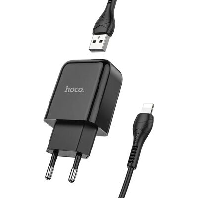 HOCO N2 VIGOUR hálózati töltő USB aljzat 10W. gyorstöltő + Type-C kábel. FEHÉR HOCO N2 VIGOUR hálózati töltő USB aljzat 10W. gyorstöltő + Type-C kábel. FEHÉR