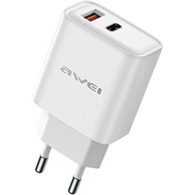 AWEI PD81-EU GaN töltő adapter 22.5W fehér AWEI PD81-EU GaN töltő adapter 22.5W fehér