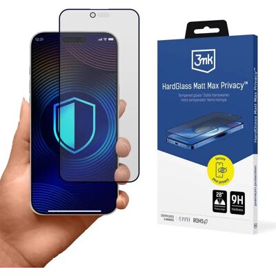 3MK HardGlass Matt Max Privacy betekintésvédő iPhone Air 3MK HardGlass Matt Max Privacy betekintésvédő iPhone Air