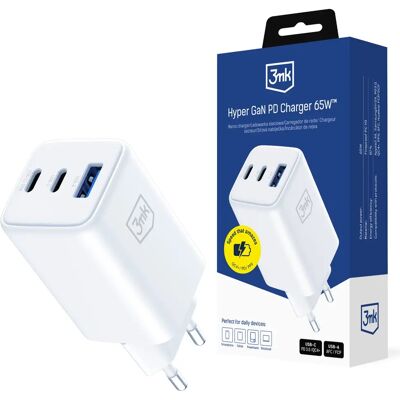 3MK Hyper GaN Charger 65W fehér 3MK Hyper GaN Charger 65W fehér
