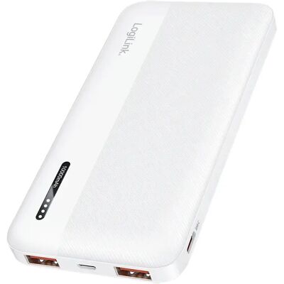 LOGILINK Power Bank LiPo 2xUSB 1xUSB-C 10000mAh 20W fehér LOGILINK Power Bank LiPo 2xUSB 1xUSB-C 10000mAh 20W fehér