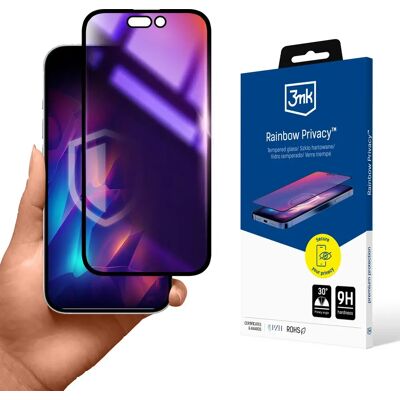 3MK Rainbow Privacy edzett üveg védőfólia Apple iPhone 15 Plus 5903108586313 3MK Rainbow Privacy edzett üveg védőfólia Apple iPhone 15 Plus 5903108586313