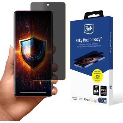 3MK Silky Matt Privacy védőfólia Motorola Edge 40 - matt felület, adatvédelmi fólia 30° szög 5903108571555 3MK Silky Matt Privacy védőfólia Motorola Edge 40 - matt felület, adatvédelmi fólia 30° szög 5903108571555