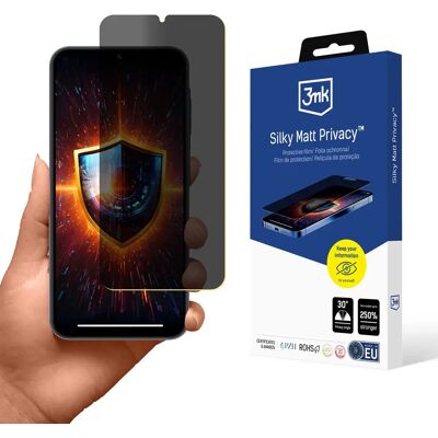 3MK Samsung Galaxy A25 5G Selyem Matt Privacy - Képernyővédő 3MK Samsung Galaxy A25 5G Selyem Matt Privacy - Képernyővédő