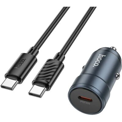 HOCO Z57 autós töltő Type-C aljzat 30W PD gyorstöltő 3.0 LED lightning kábellel sötétszürke Z57_LIGHTNING_G HOCO Z57 autós töltő Type-C aljzat 30W PD gyorstöltő 3.0 LED lightning kábellel sötétszürke Z57_LIGHTNING_G