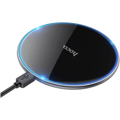 HOCO Asztali vezeték nélküli töltő 15W LED fény fekete CW6_PRO_B HOCO Asztali vezeték nélküli töltő 15W LED fény fekete CW6_PRO_B