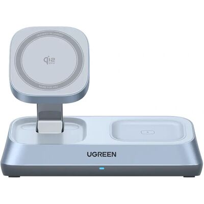 UGREEN W711 3in1 Vezeték nélküli Mágneses töltő szürke UGREEN W711 3in1 Vezeték nélküli Mágneses töltő szürke