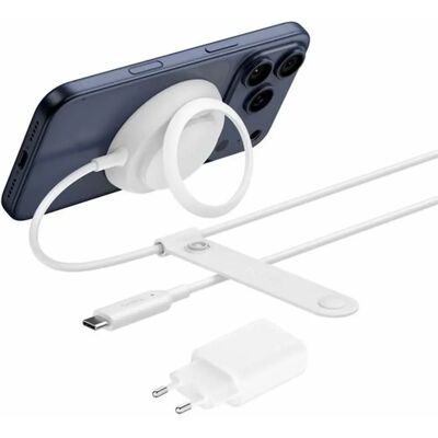 Belkin UltraCharge Qi2 vezeték nélküli töltőpad állvánnyal 25W fehér WIA014KQWH Belkin UltraCharge Qi2 vezeték nélküli töltőpad állvánnyal 25W fehér WIA014KQWH