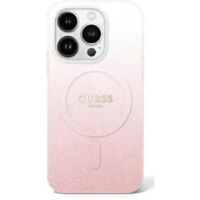 Guess Rózsaszín iPhone 16 Pro 6,3" Glitter Gradient MagSafe Keménytok Guess Rózsaszín iPhone 16 Pro 6,3" Glitter Gradient MagSafe Keménytok