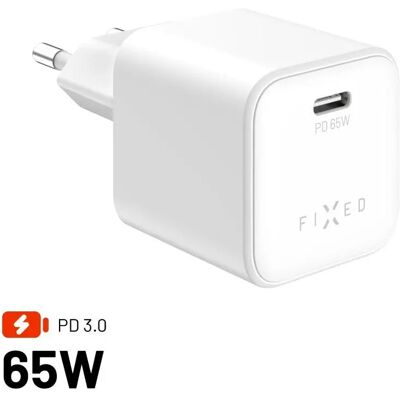 FIXED Mini USB-C GaN hálózati töltő 65W fehér FIXCG65M-C-WH FIXED Mini USB-C GaN hálózati töltő 65W fehér FIXCG65M-C-WH