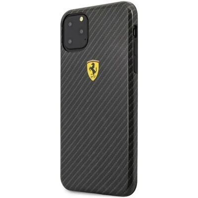Acer FERRARI iPhone 11 Pro Max Scuderia műanyag telefonvédő karbon minta fekete FESPCHCN65CBBK Acer FERRARI iPhone 11 Pro Max Scuderia műanyag telefonvédő karbon minta fekete FESPCHCN65CBBK