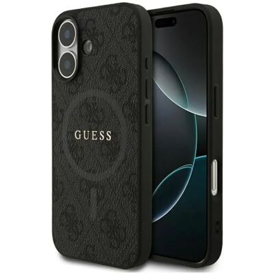 GUESS 4G Ring Classic Logo MagSafe tok Apple iPhone 17 fekete SP110569 GUESS 4G Ring Classic Logo MagSafe tok Apple iPhone 17 fekete SP110569