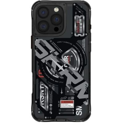 SKINARMA Ekho iPhone 16 Pro mágneses tok félig átlátszó fekete SP113242 SKINARMA Ekho iPhone 16 Pro mágneses tok félig átlátszó fekete SP113242