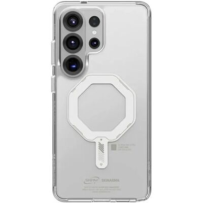 SKINARMA Saido Samsung Galaxy S26 Ultra mágneses tok MagSafe átlátszó neonzöld sötétben világító SP113386 SKINARMA Saido Samsung Galaxy S26 Ultra mágneses tok MagSafe átlátszó neonzöld sötétben világító SP113386