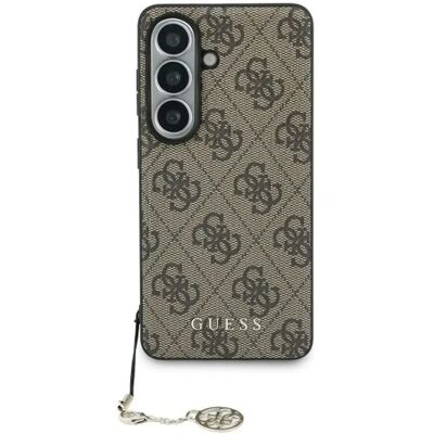GUESS 4G Classic Logo Charm MagSafe mágneses tok Samsung Galaxy S26 barna SP113744 GUESS 4G Classic Logo Charm MagSafe mágneses tok Samsung Galaxy S26 barna SP113744