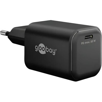 GOOBAY USB-C PD GaN Fast Charger Nano (65 W) fekete 79155 GOOBAY USB-C PD GaN Fast Charger Nano (65 W) fekete 79155