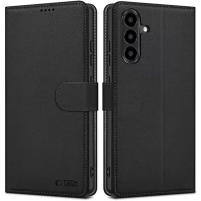 TECH-PROTECT Wallet oldalra nyitható tok kártyatartóval Samsung Galaxy A57 fekete SP114340 TECH-PROTECT Wallet oldalra nyitható tok kártyatartóval Samsung Galaxy A57 fekete SP114340